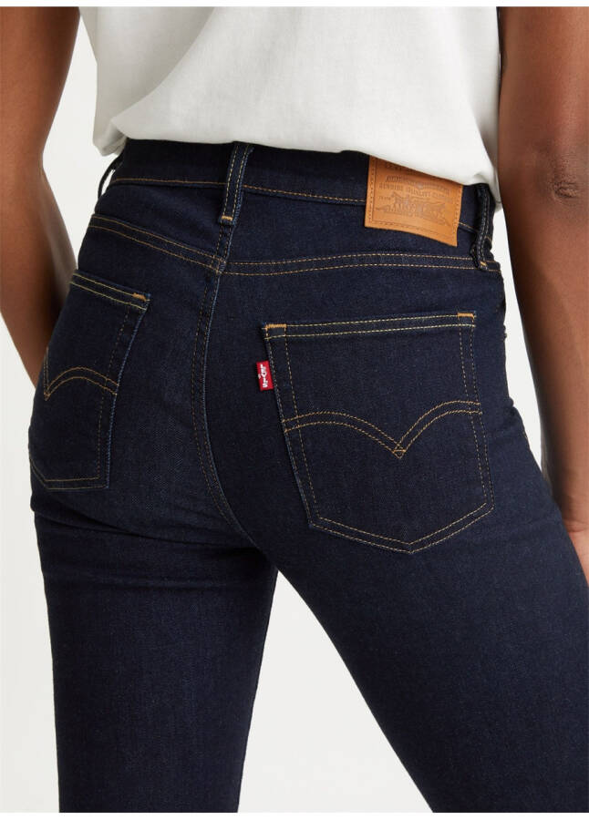 Levi's Qorong'i Ko'k Ayollar uchun Yuqori Belli Denim Shimlari 18883-0227 - 25