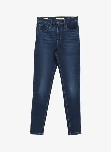 Levis Rome in Case Mile High Super Skinny Fit Koyu Mavi Kadın Yüksek Bel Denim Pantolon - 6