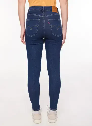 Levis Rome in Case Mile High Super Skinny Fit Dark Blue Women's High Waist Denim Pants - 5