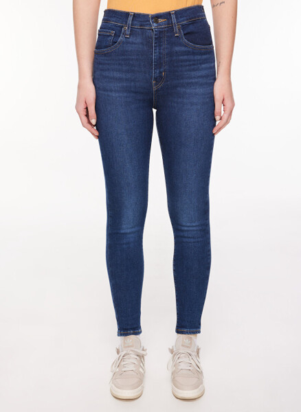 Levis ROME IN CASE Mile High Super Skinny Fit Koyu Mavi Kadın Yüksek Bel Denim Pantolon - 10