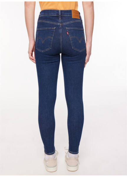 Levis ROME IN CASE Mile High Super Skinny Fit Koyu Mavi Kadın Yüksek Bel Denim Pantolon - 19