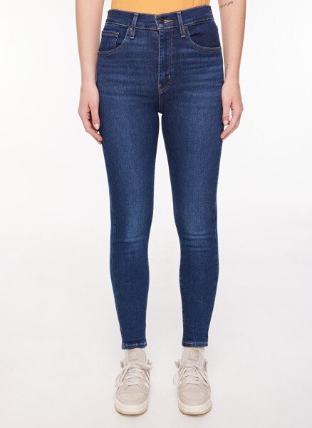 Levi's ROME IN CASE Mile High Super Skinny Fit Qorong'i Ko'k Ayollar Yuqori Belli Denim Jinsi Shimlari - 3