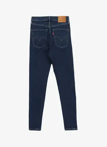 Levis Rome in Case Mile High Super Skinny Fit To‘q ko‘k ayollar uchun baland belli denim shim - 7
