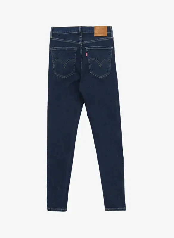 Levis Rome in Case Mile High Super Skinny Fit To‘q ko‘k ayollar uchun baland belli denim shim - 7