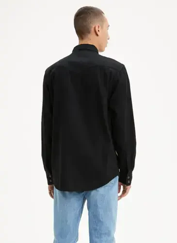 Levis Slim Fit Black Men's Shirt 85744-0002 BARSTOW WESTERN STANDARD - 2