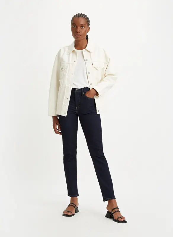 Levis Тёмно-синие женские джинсы с высокой талией 18883-0227 - LEVIS