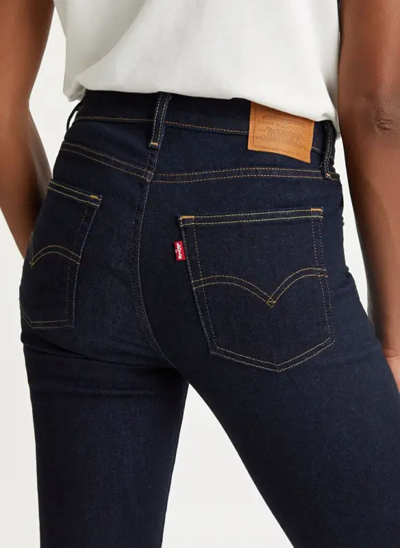 Levis To'q ko'k ayollar baland belli denim jinsi 18883-0227 - 7