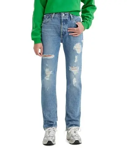 Levi's Women's Premium 501 Original fit Jeans, Across A Plain, 32 (US 14) 