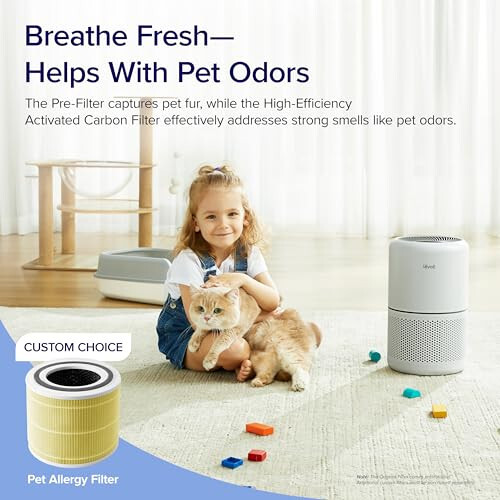 LEVOIT Air Purifier for Home Allergies Pets Hair in Bedroom, Covers Up to 1095 ft² by 45W High Torque Motor, 3-in-1 Filter with HEPA sleep mode, Remove Dust Smoke Pollutants Odor, Core300-P, White - 38