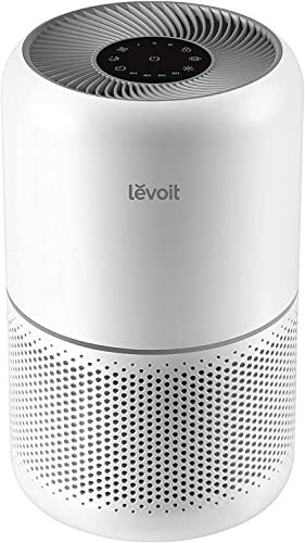 LEVOIT Air Purifier for Home Allergies Pets Hair in Bedroom, Covers Up to 1095 ft² by 45W High Torque Motor, 3-in-1 Filter with HEPA sleep mode, Remove Dust Smoke Pollutants Odor, Core300-P, White - 15