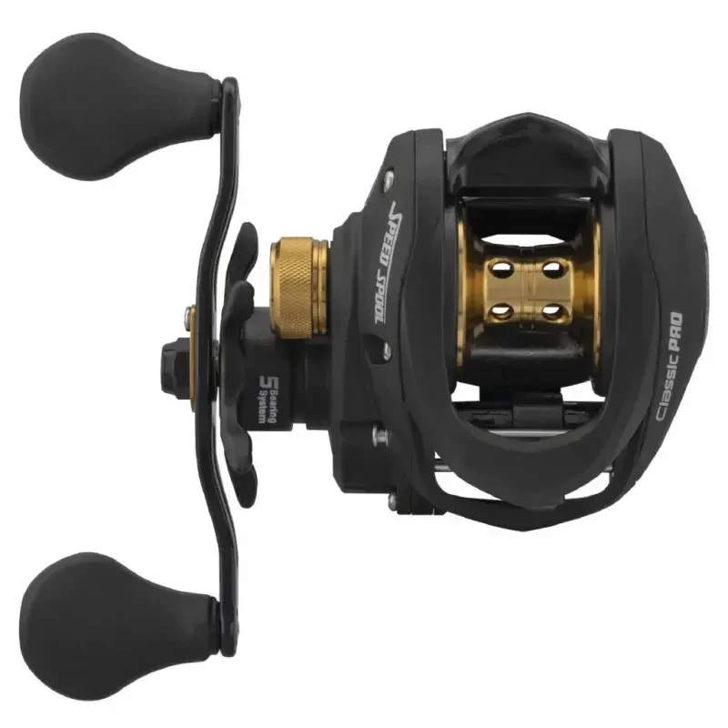 Lew's Classic Black Speed Spool Baitcast Reel and Fishing Rod Combo, 6-Foot 6-Inch 1-Piece Rod, Black - 3
