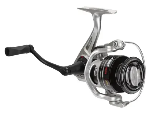 Lew's Laser SG Speed Spin Spinning Fishing Reel, Size 100 Reel, Silver - 3