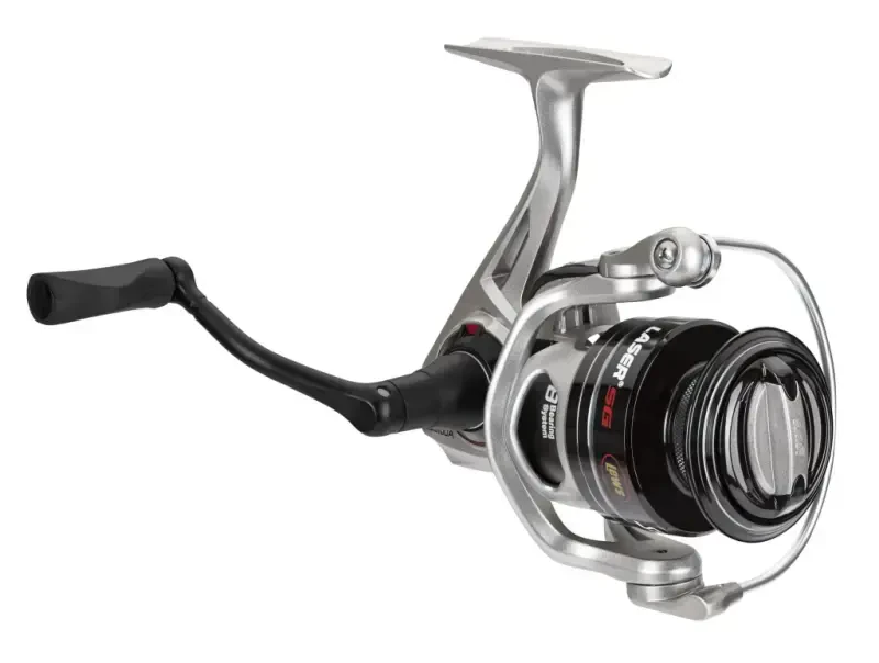 Lew's Laser SG Speed Spin Spinning Fishing Reel, Size 100 Reel, Silver - 3