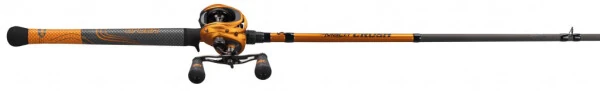 Lew's MACH Crush SLP Baitcast Reel and Fishing Rod Combo, 7-Foot 3-Inch Rod, Right-Hand Retrieve, Orange - 7