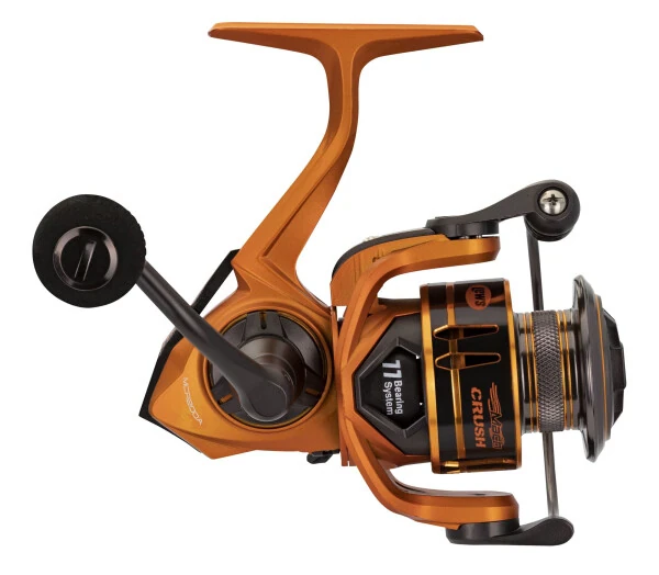 Lew's Mach Crush Spinning Fishing Reel, Size 200, Orange- - 7