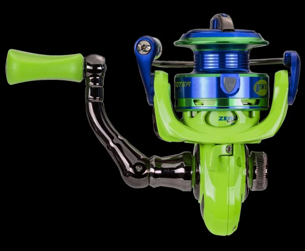 Lew's Wally Marshall Speed Shooter Spinning Fishing Reel, Size 75 Reel, Green/Blue - 5
