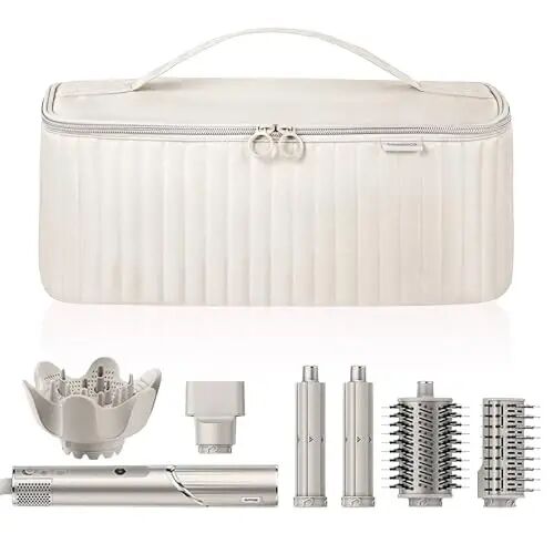 Lexeeco Hair Dryer Tools Travel Bag for Shark Flex Style Fusion AttacModazoneent | Dyson Airwrap Travel Case,Hair Tool Organizer Bag for Straightener Airstraight Curling Iron,Brush Diffuser,Gifts for Women - 1
