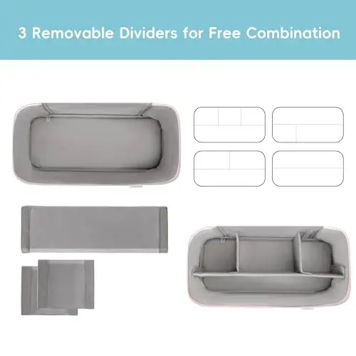 Lexeeco Travel Soch Quritgich Sumkasi Shark Flexstyle Dyson Airwrap Cho'tkasi Soch Aksessuarlari Revlon Soch Quritgich Styler Organizatori uchun Asboblar Saqlash Sumkasi (Pushti) - 1