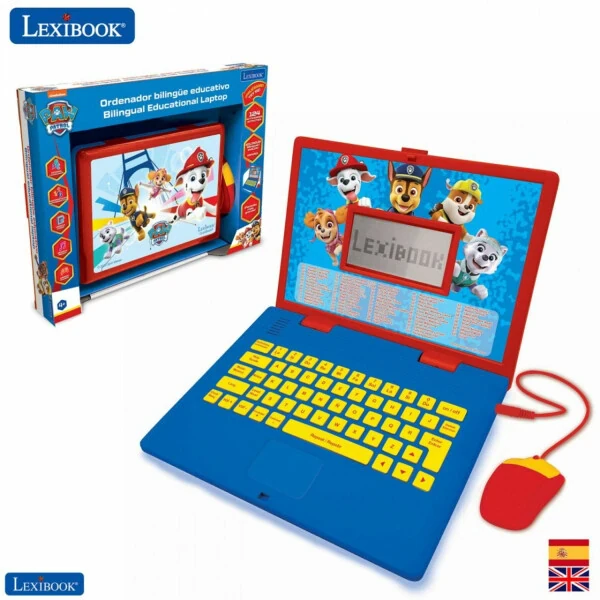 Lexibook Paw Patrol Educational and Bilingual Laptop Spanish/English - LEXIBOOK