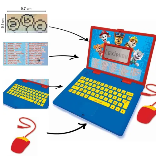 Lexibook Paw Patrol Educational and Bilingual Laptop Spanish/English - 3