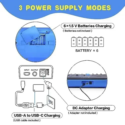 Lexington EK3282 32 kalitli mini elektrik raqamli ko'chma klaviatura Pianino bolalar uchun musiqiy sovg'a - 6