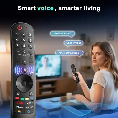 Magic Remote for LG-Smart-TV-Remote-Control-Replacement with Pointer and Voice Function,Compatible with LG 2021/2022/2023/2024 UHD OLED QNED NanoCell 4K 8K Smart TV - 5