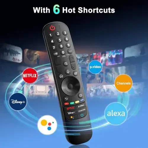 Magic Remote for LG-Smart-TV-Remote-Control-Replacement with Pointer and Voice Function,Compatible with LG 2021/2022/2023/2024 UHD OLED QNED NanoCell 4K 8K Smart TV - 4