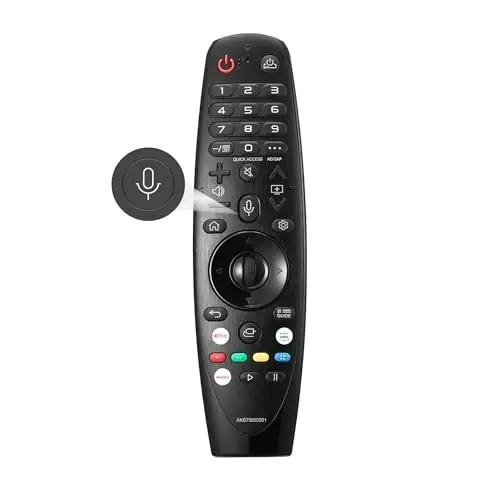 LG Magic Remote Control (AKB75855501) o'rnini bosuvchi LG televizori uchun masofadan boshqarish pulti Smart televizorlar uchun ko'rsatkichli ovozli OLED QNED NanoCell WebOS Modelleri AN-MR20GA MR19BA MR18BA MR21 MR22 MR23 MR24 GA GN GC 