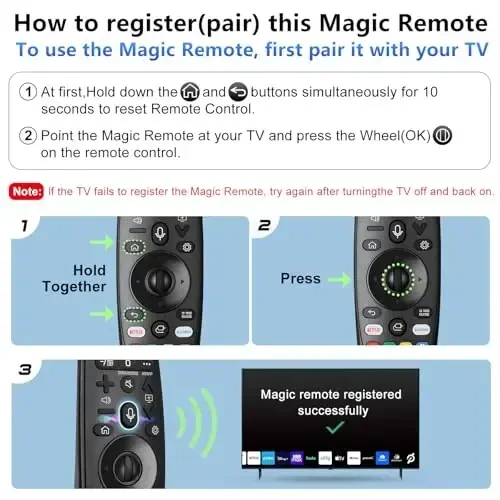 LG Smart TV uchun ovozli sehrli pult masofadan boshqarish pulti, AKB75855501 AN-MR20GA MR19BA MR18BA MR650A ovozni aniqlash va ko'rsatkich funksiyasi bilan - 4