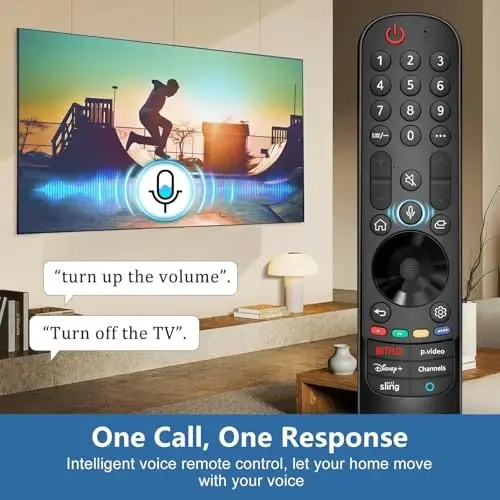 Replacement Magic Remote Control for LG-TV-Remote for All LG Smart UHD, OLED, QNED, NanoCell Series TVs with Voice Function - LOUTOC (1)