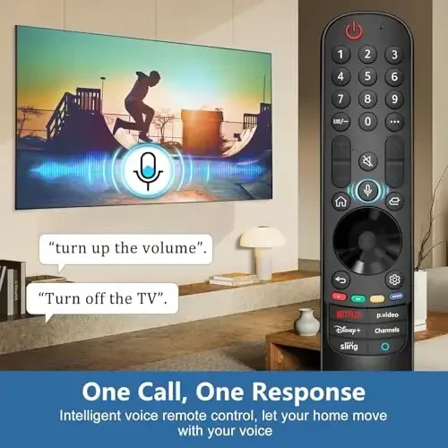 Replacement Magic Remote Control for LG-TV-Remote for All LG Smart UHD, OLED, QNED, NanoCell Series TVs with Voice Function - 2