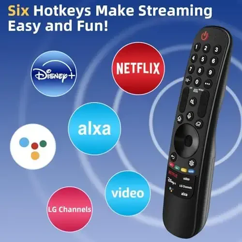 Replacement for LG TV Remote, for All 2019-2024 LG Remote Control for Smart TVs, for Magic MR20/21/22/23/24GA with Voice and Pointer Function. 1-Year Warranty. - 4