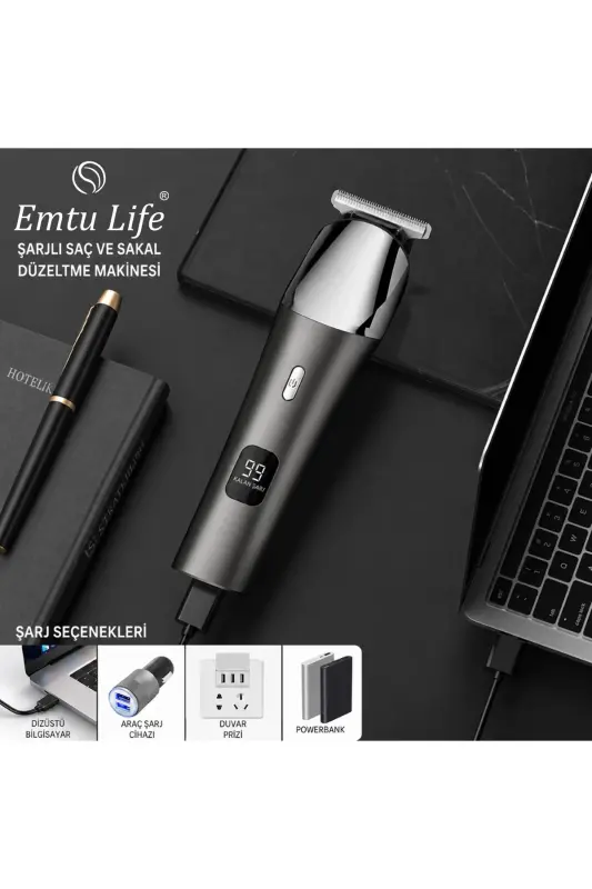 LI-1386 Men's Grooming Kit, Hair Beard and Full Body Care Set 6 in 1 - 10W - 3