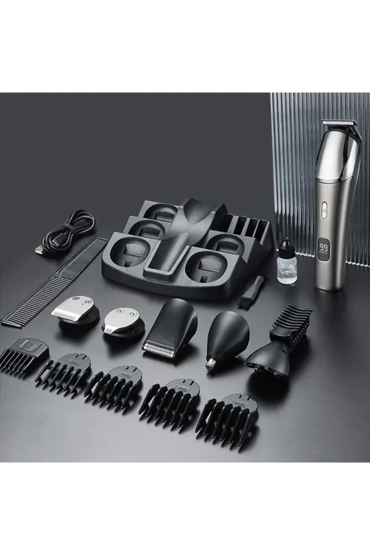 LI-1386 Men's Grooming Kit, Hair Beard and Full Body Care Set 6 in 1 - 10W - 6