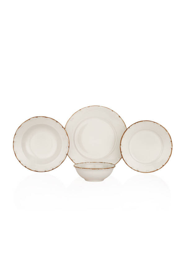 Liana Dinner Set (24 Pieces, Beige) - 5