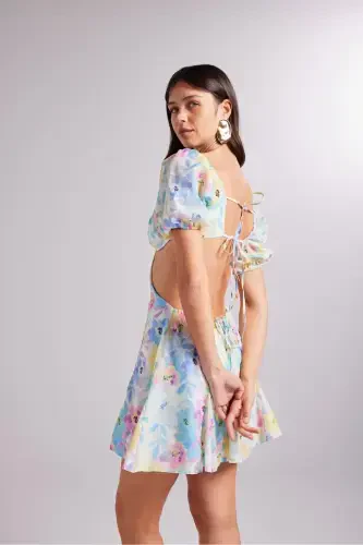 Liana Dress Blue - 3