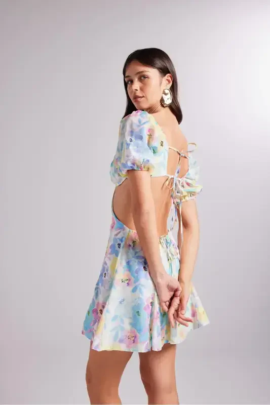 Liana Dress Blue - 3