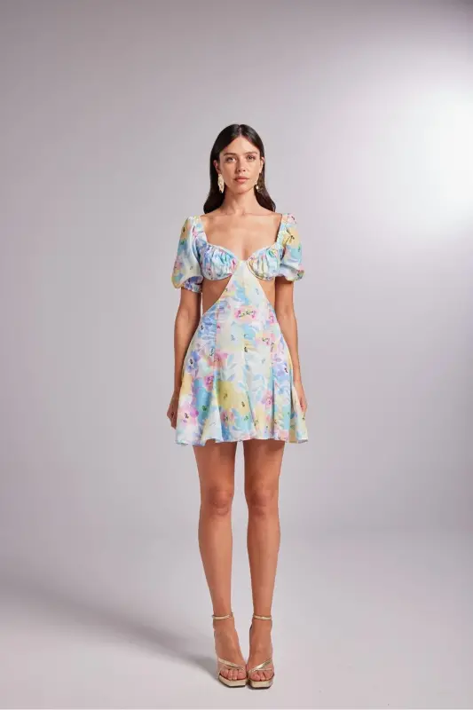 Liana Dress Blue - 3