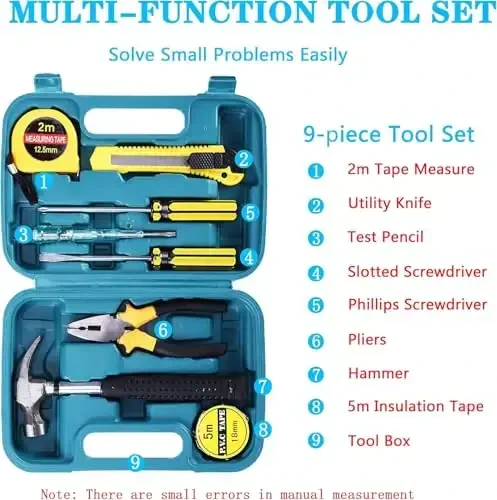 LIANXIN Emergency Roadside Kit for Car - Roadside Safety Tool Kit,with Jumper Cables Car Kit Headlamp Folding Shovel Safety Hammers Tow Rope, Emergency Roadside Car Kit - 3