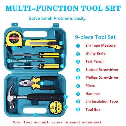 LIANXIN Roadside Assistance Emergency Kit - Car Emergency Kit with Jumper Cables (Upgraded) Emergency Roadside Kit for Car 142 Pieces Car Safety Kits, Tow Strap, Tool Kit, Reflective Warning Triangle - 2