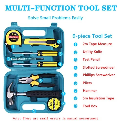 LIANXIN Roadside Emergency Car Kit-Safety Car Kit Car Emergency Kit with Jumper Cables Roadside Assistance Kit, Tow Rope, Safety Hammer, Reflective Warning Triangle,Car Tool Kit - 3