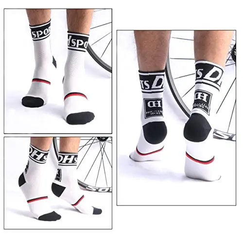 Libar Men's Cycling Socks Unisex Breathable Sports Running Trekking Athletic Basketball Socks - 2