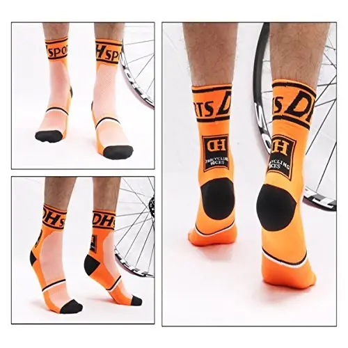 Libar Men's Cycling Socks Unisex Breathable Sports Running Trekking Athletic Basketball Socks - 4