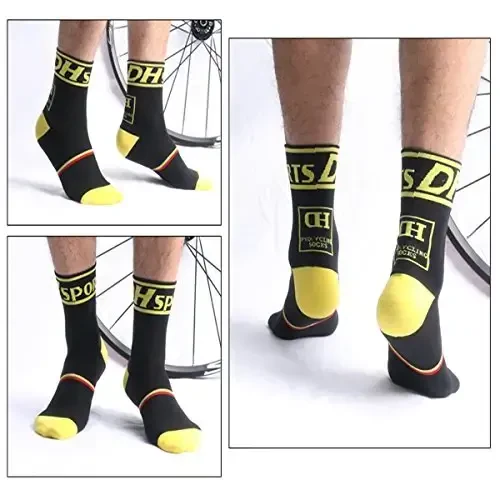 Libar Men's Cycling Socks Unisex дышащие спортивные носки для бега, треккинга, баскетбола - 2