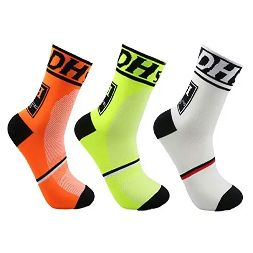 Libar Men's Cycling Socks Unisex дышащие спортивные носки для бега, треккинга, баскетбола - 1