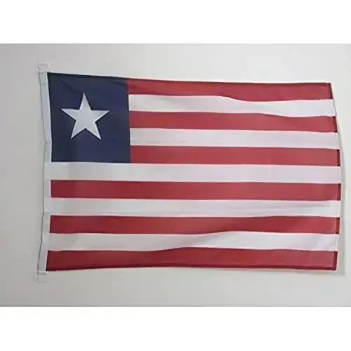 Liberia NAUTICAL Flag 18'' x 12'' - Liberian flags 30 x 45 cm. - Banner 12x18 in for boat - AZ FLAG - 1