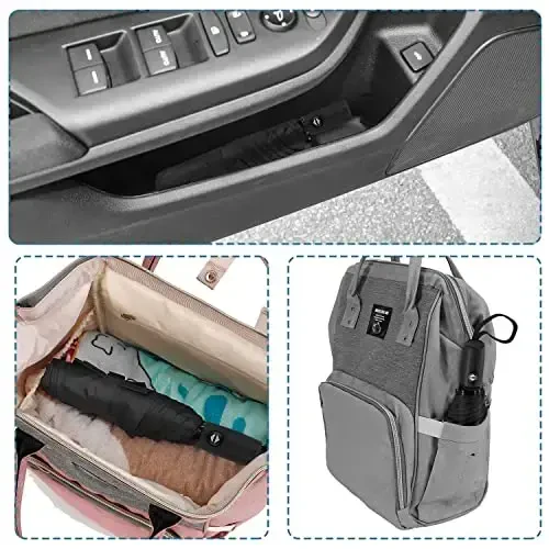 Liberty Imports 3 Pack Shamolga chidamli sayohat soyabonlari - ixcham, yengil, avtomatik, kuchli va ko'chma - erkaklar va ayollar uchun - 6