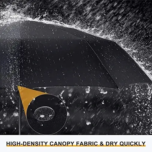 Liberty Imports 3 Pack Windproof Travel Rain Umbrellas - Compact, Light, Automatic, Strong and Portable - for Men and Women - 4