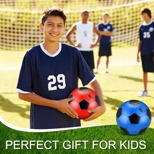 Libima 13 Pcs Futbol to'pi Bulk 10 Pcs Rasmiy futbol to'pi 2 nasos va sumka bilan Ichki tashqi mashg'ulot o'yini Yoshlar kattalar uchun maktabga qaytish uchun sport sovg'asi - 6