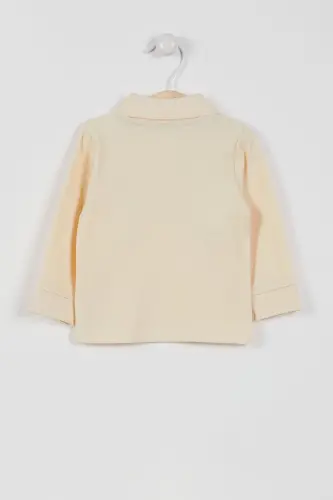 Licensed Classic Ivory Baby Long Sleeve Collar Sweatshirt-Ivory - U.S. POLO ASSN. (1)